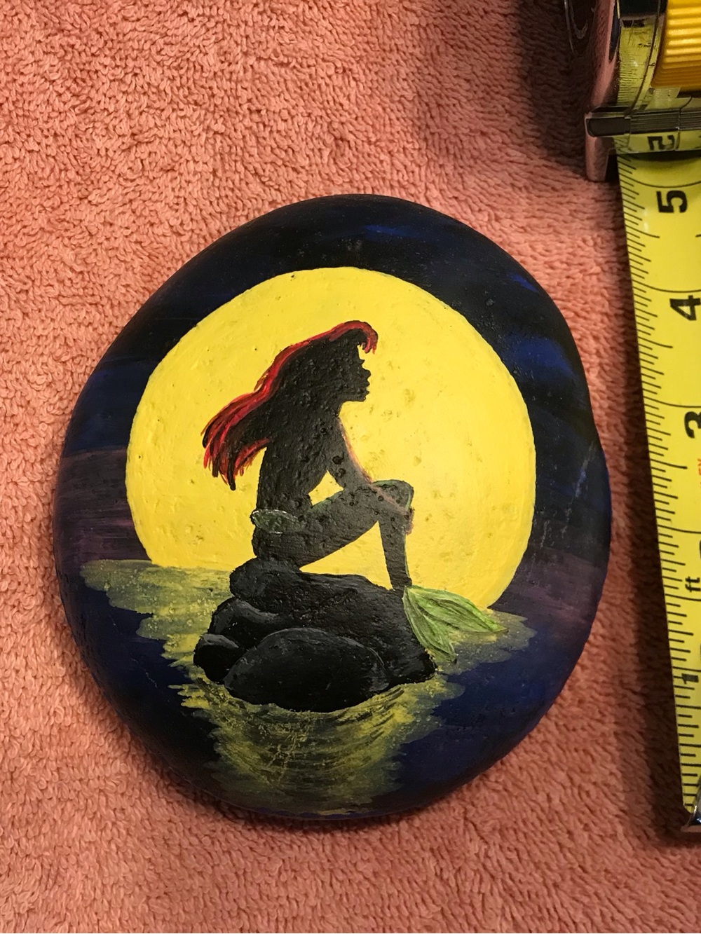 Hand-Painted Disney Little Mermaid Rock